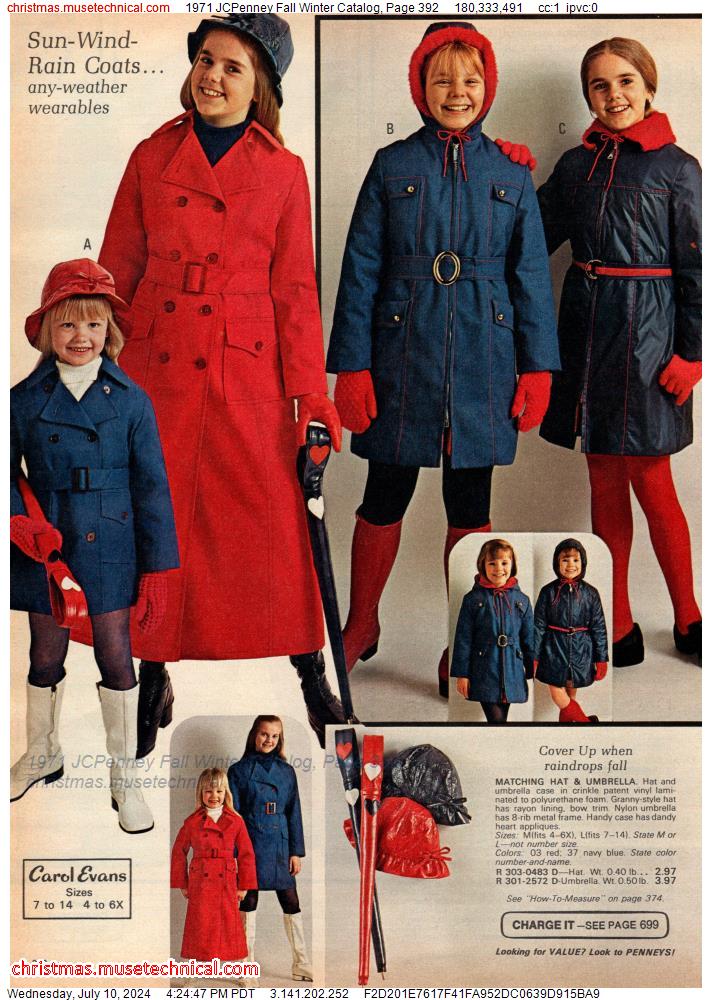 1971 JCPenney Fall Winter Catalog, Page 392