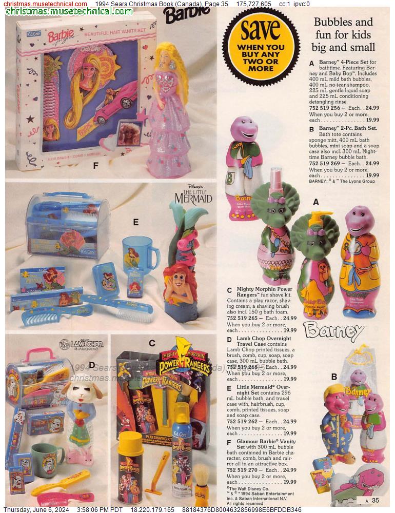 1994 Sears Christmas Book (Canada), Page 35