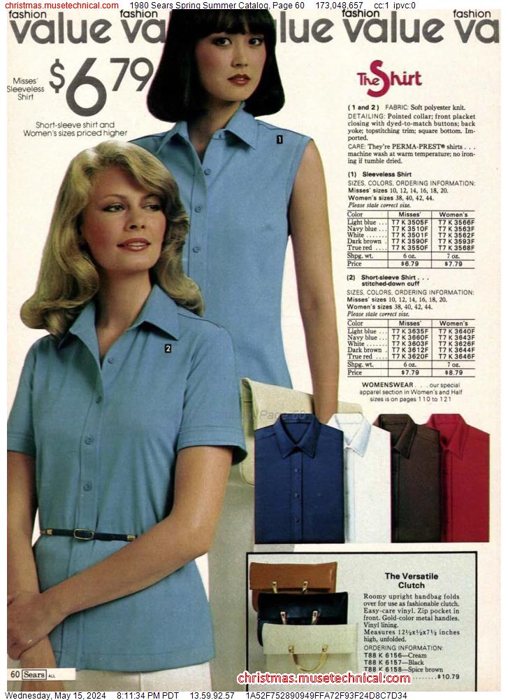 1980 Sears Spring Summer Catalog, Page 60