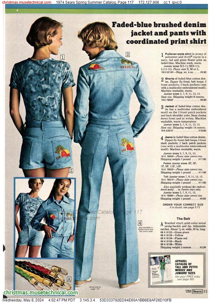 1974 Sears Spring Summer Catalog, Page 117