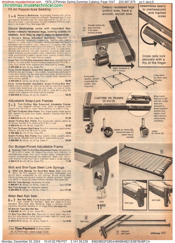 1978 JCPenney Spring Summer Catalog, Page 1047