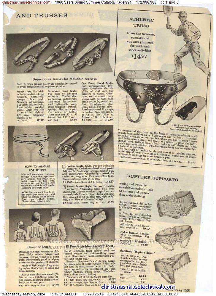 1960 Sears Spring Summer Catalog, Page 994
