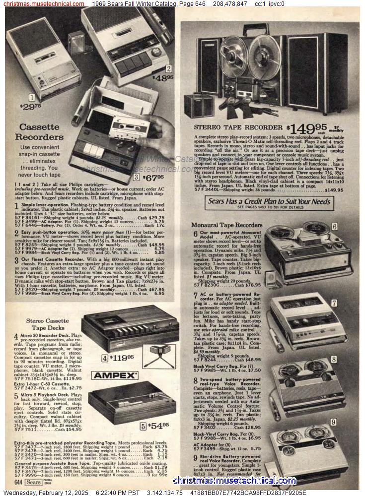 1969 Sears Fall Winter Catalog, Page 646