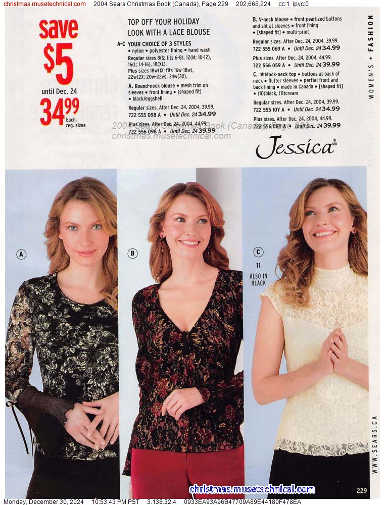 2004 Sears Christmas Book (Canada), Page 229