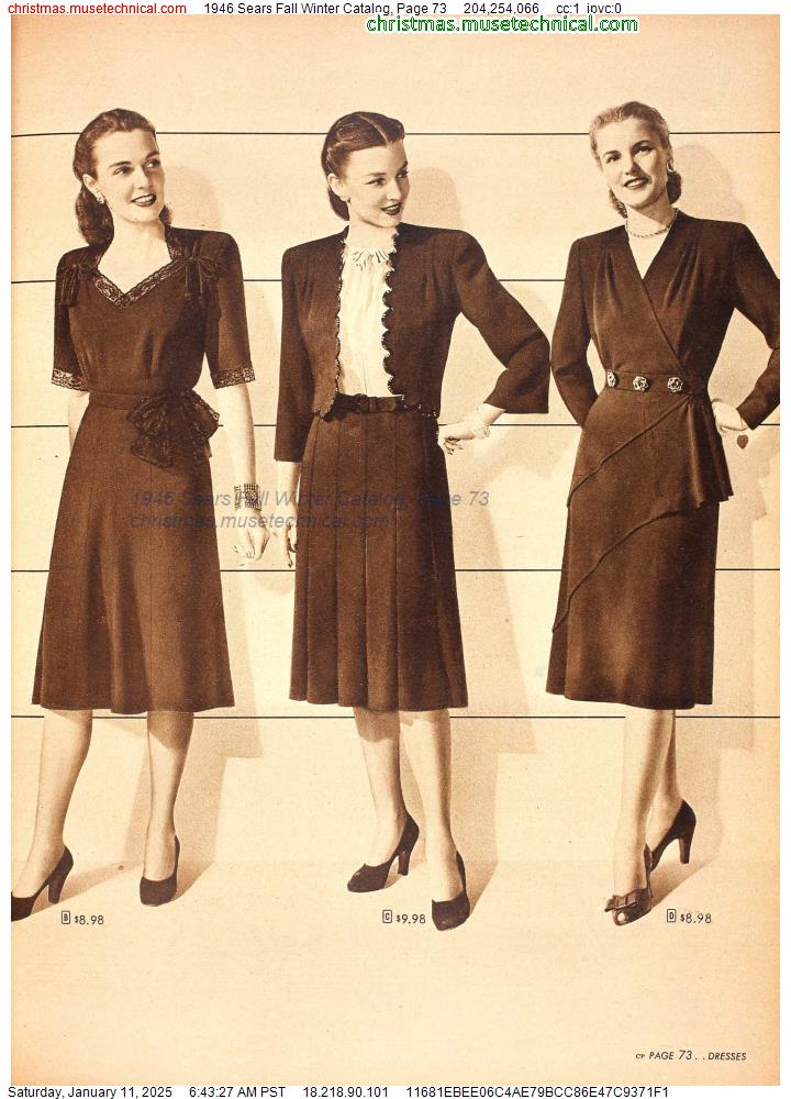 1946 Sears Fall Winter Catalog, Page 73