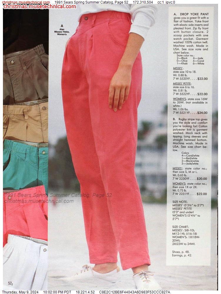 1991 Sears Spring Summer Catalog, Page 52