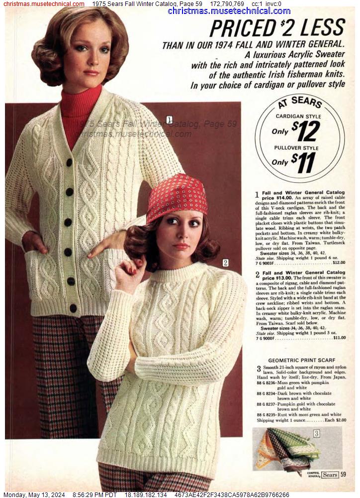 1975 Sears Fall Winter Catalog, Page 59