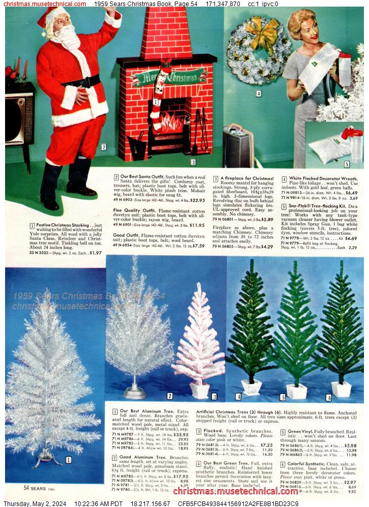 1959 Sears Christmas Book, Page 54