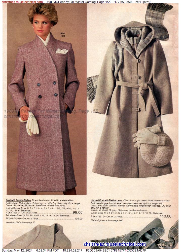 1983 JCPenney Fall Winter Catalog, Page 155