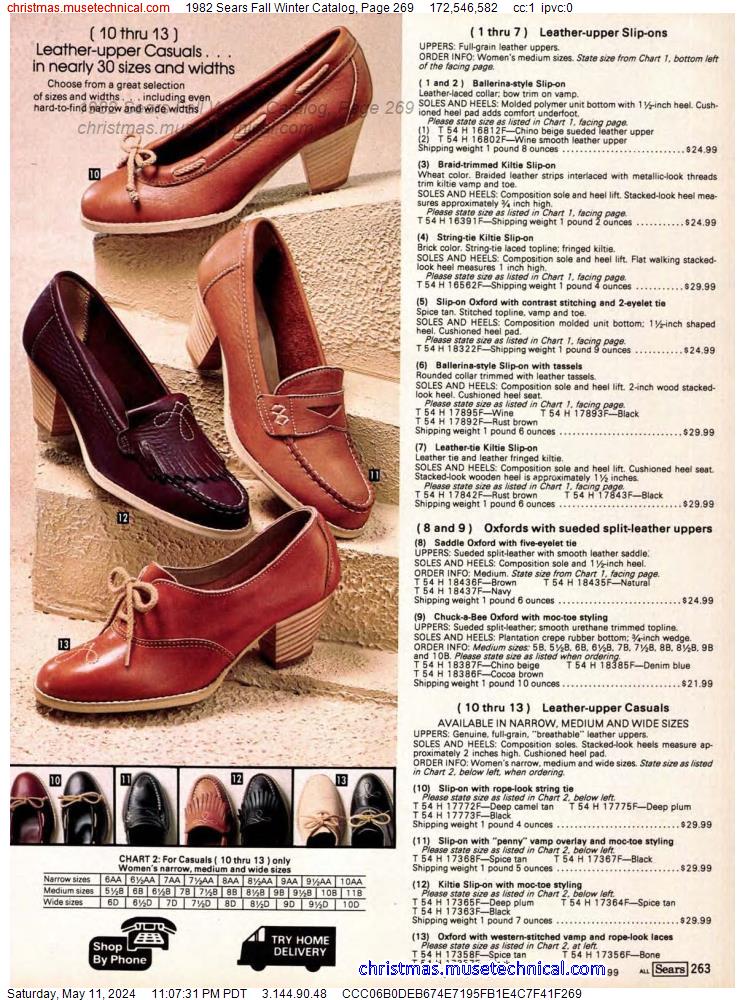 1982 Sears Fall Winter Catalog, Page 269