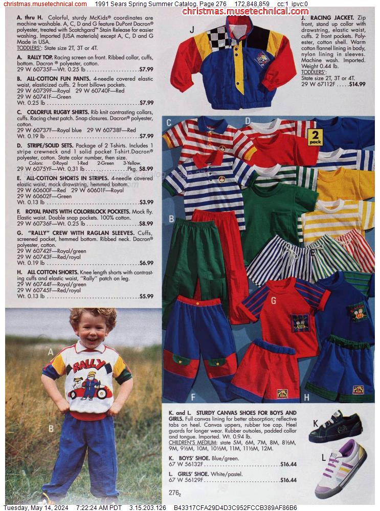 1991 Sears Spring Summer Catalog, Page 276