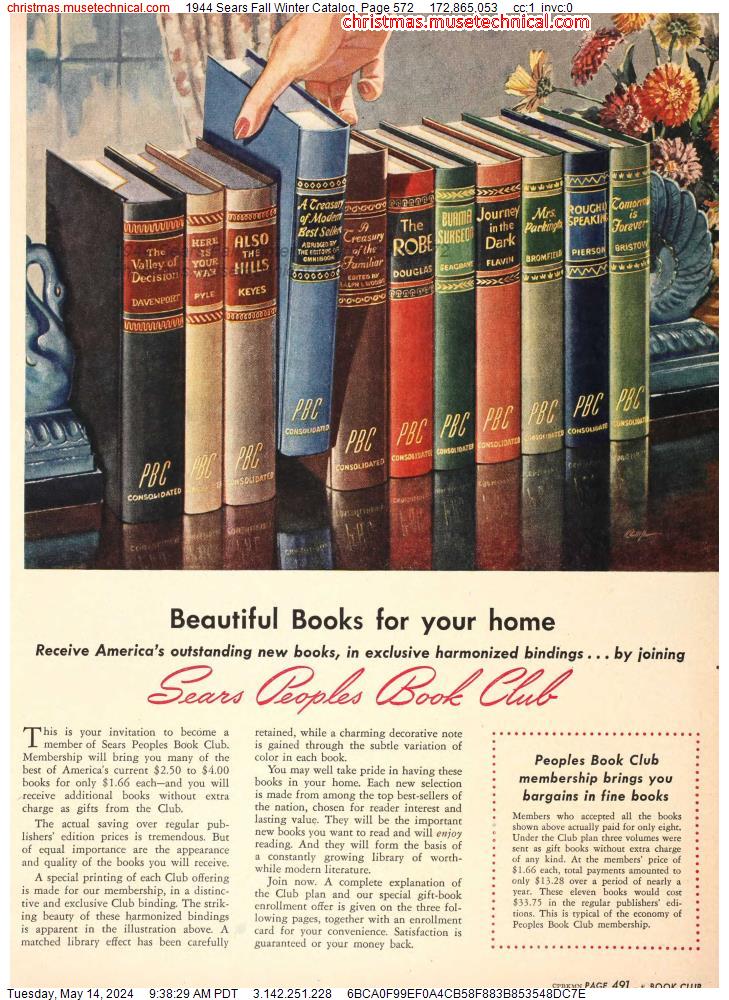 1944 Sears Fall Winter Catalog, Page 572