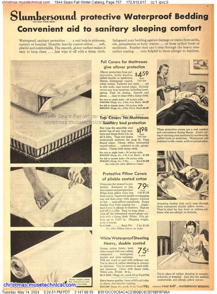 1944 Sears Fall Winter Catalog, Page 757