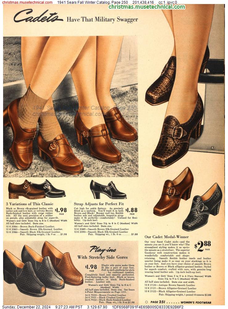 1941 Sears Fall Winter Catalog, Page 250