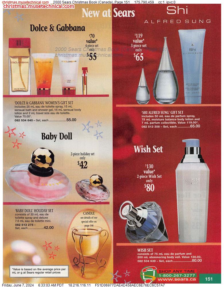 2000 Sears Christmas Book (Canada), Page 151