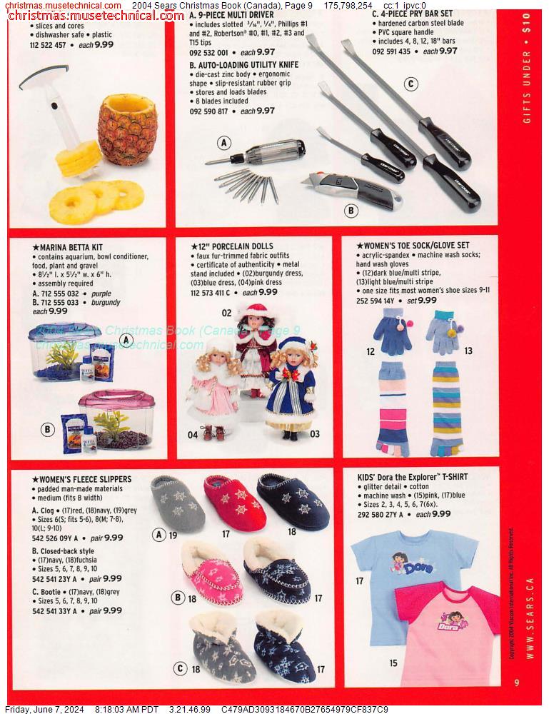 2004 Sears Christmas Book (Canada), Page 9