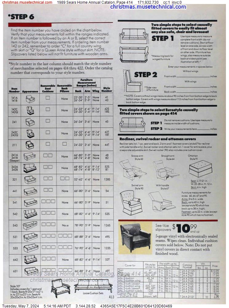 1989 Sears Home Annual Catalog, Page 414