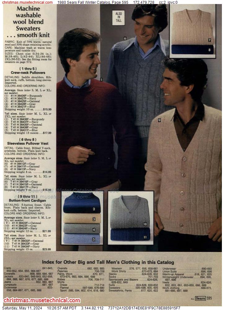 1980 Sears Fall Winter Catalog, Page 595