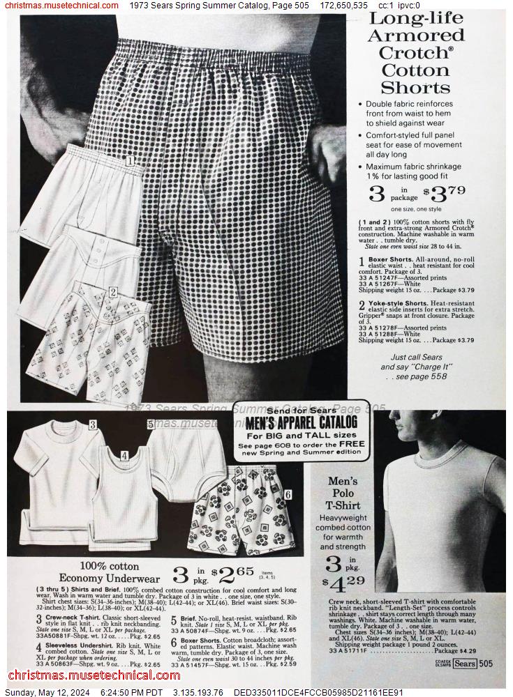 1973 Sears Spring Summer Catalog, Page 505