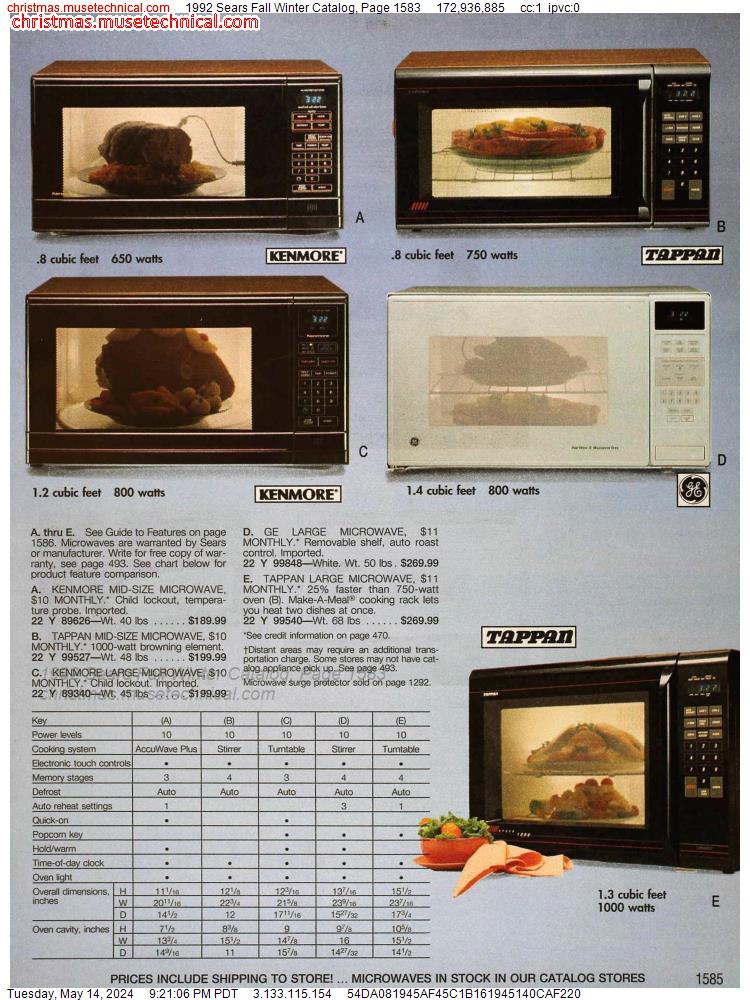 1992 Sears Fall Winter Catalog, Page 1583