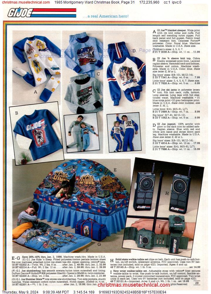 1985 Montgomery Ward Christmas Book, Page 31