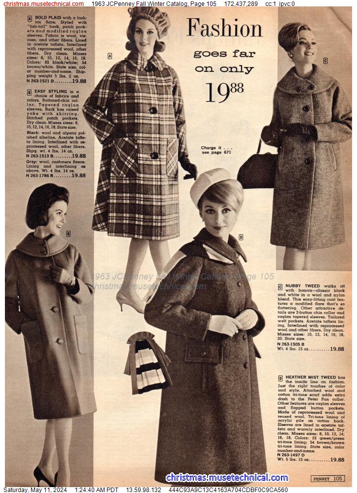 1963 JCPenney Fall Winter Catalog, Page 105