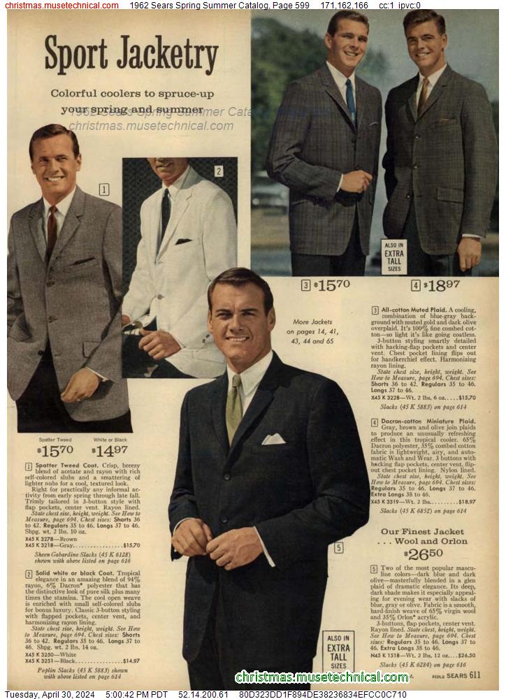 1962 Sears Spring Summer Catalog, Page 599
