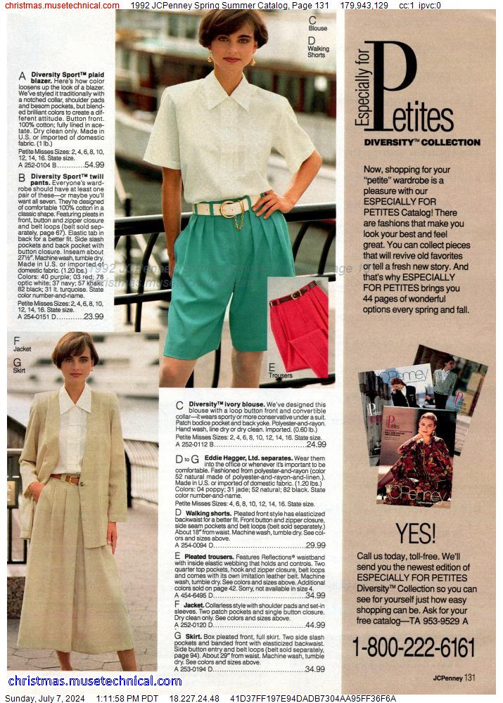 1992 JCPenney Spring Summer Catalog, Page 131