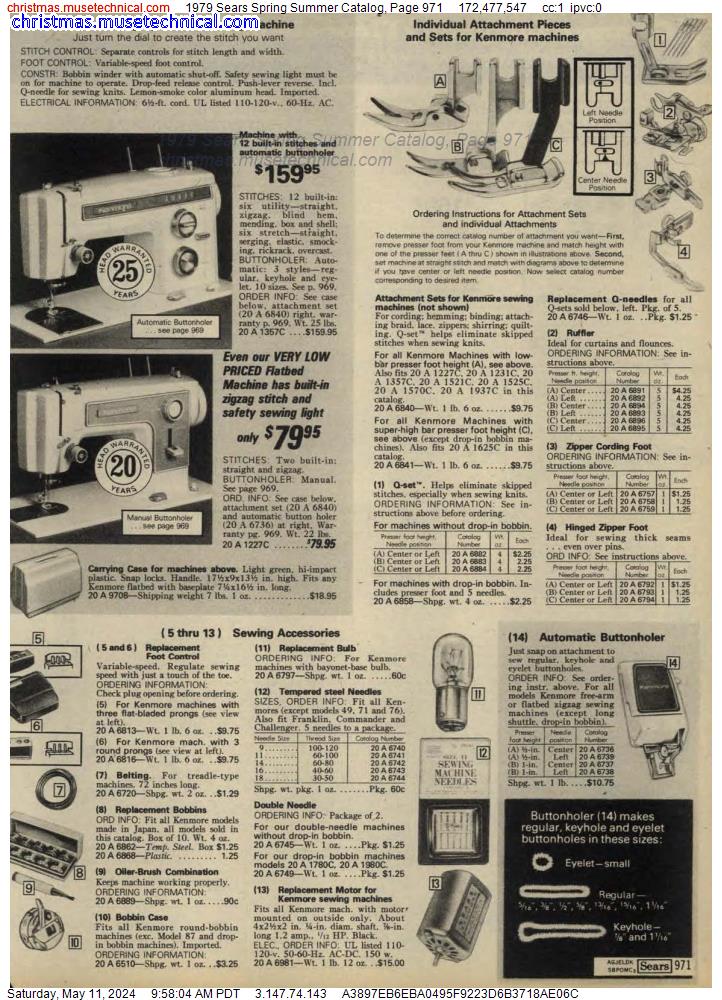 1979 Sears Spring Summer Catalog, Page 971