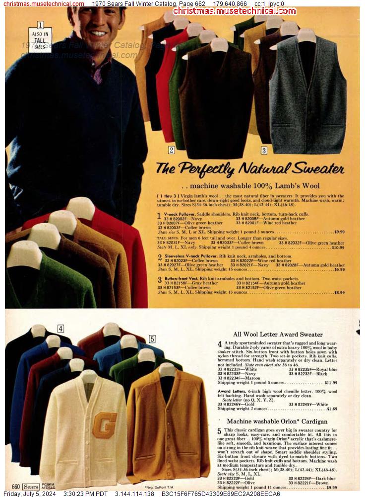 1970 Sears Fall Winter Catalog, Page 662