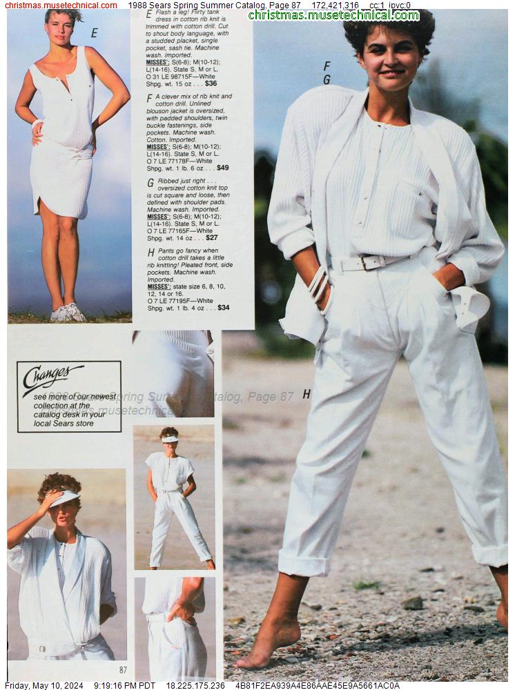 1988 Sears Spring Summer Catalog, Page 87