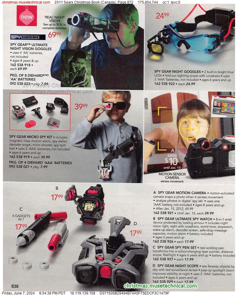 2011 Sears Christmas Book (Canada), Page 872
