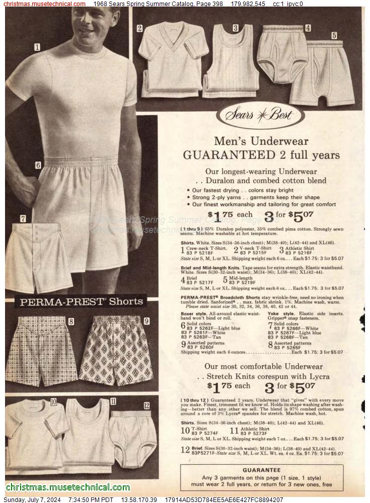 1968 Sears Spring Summer Catalog, Page 398