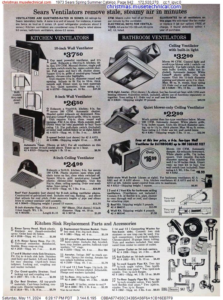 1973 Sears Spring Summer Catalog, Page 942