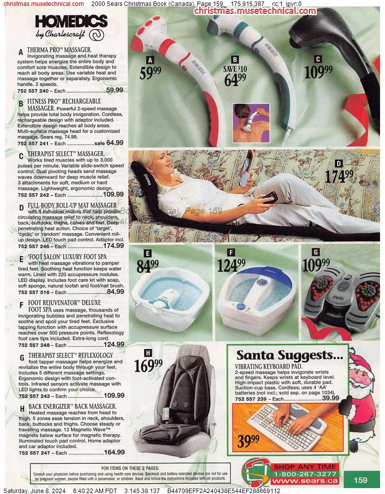 2000 Sears Christmas Book (Canada), Page 159