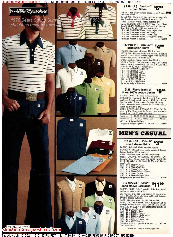 1978 Sears Spring Summer Catalog, Page 508