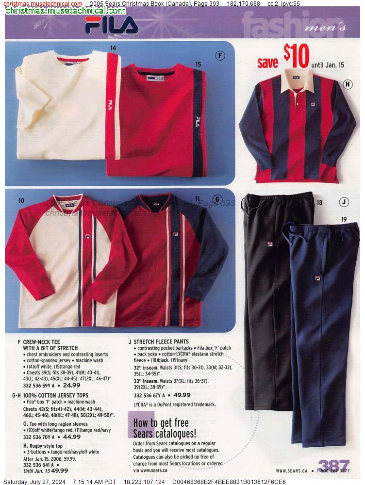 2005 Sears Christmas Book (Canada), Page 393