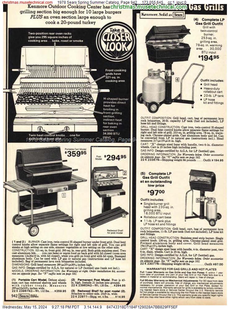 1978 Sears Spring Summer Catalog, Page 942