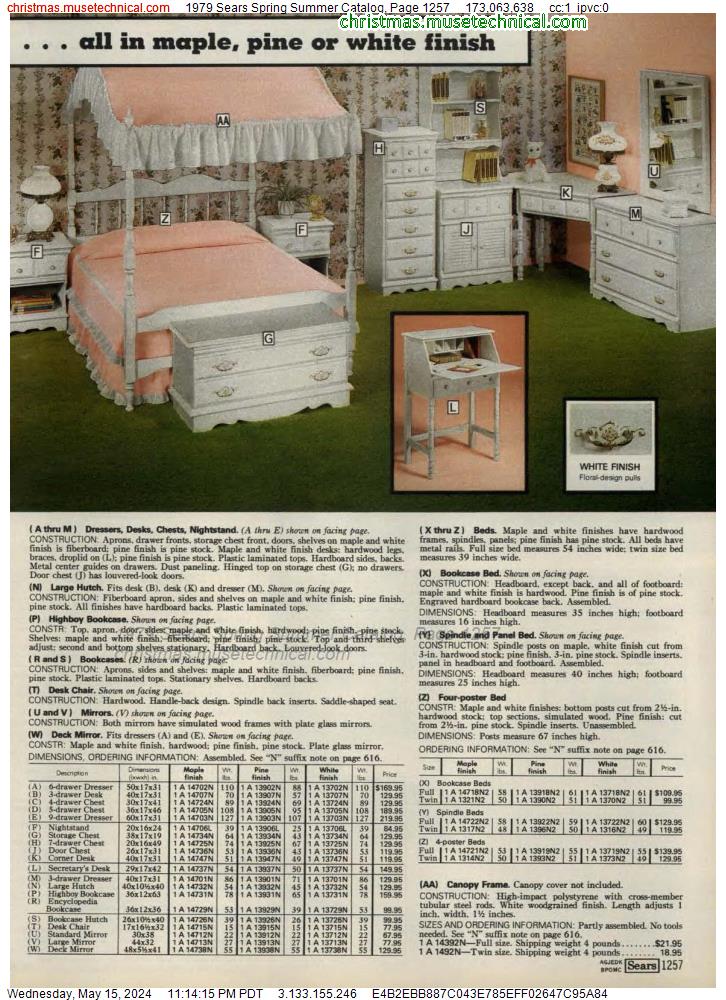1979 Sears Spring Summer Catalog, Page 1257