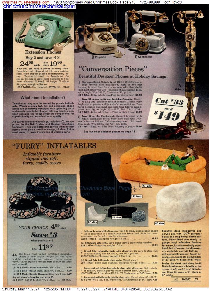 1973 Montgomery Ward Christmas Book, Page 213