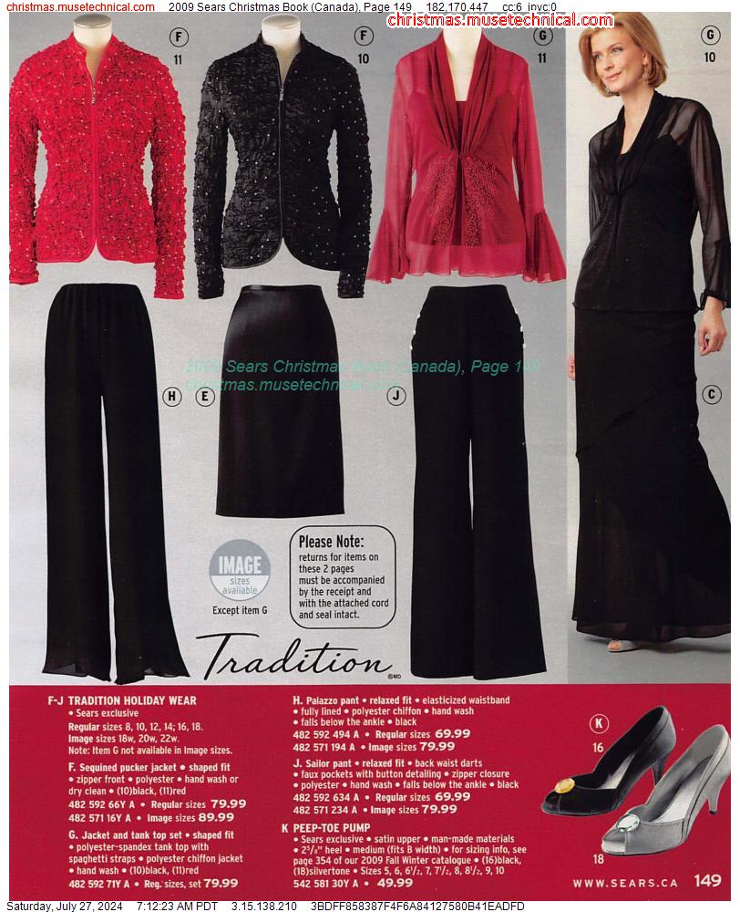 2009 Sears Christmas Book (Canada), Page 149