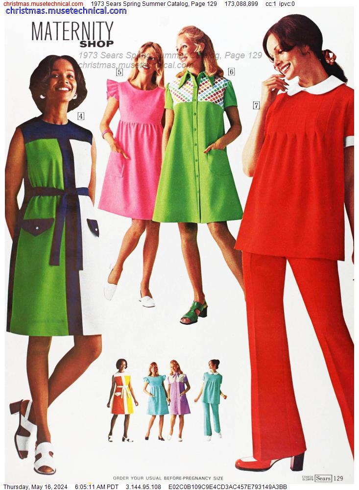 1973 Sears Spring Summer Catalog, Page 129