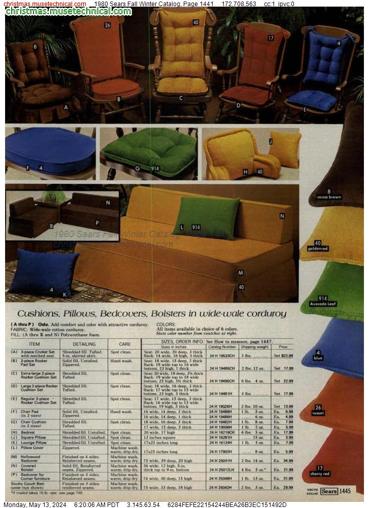 1980 Sears Fall Winter Catalog, Page 1441