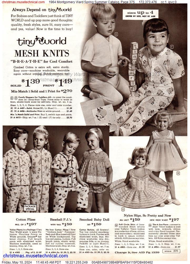 1964 Montgomery Ward Spring Summer Catalog, Page 375