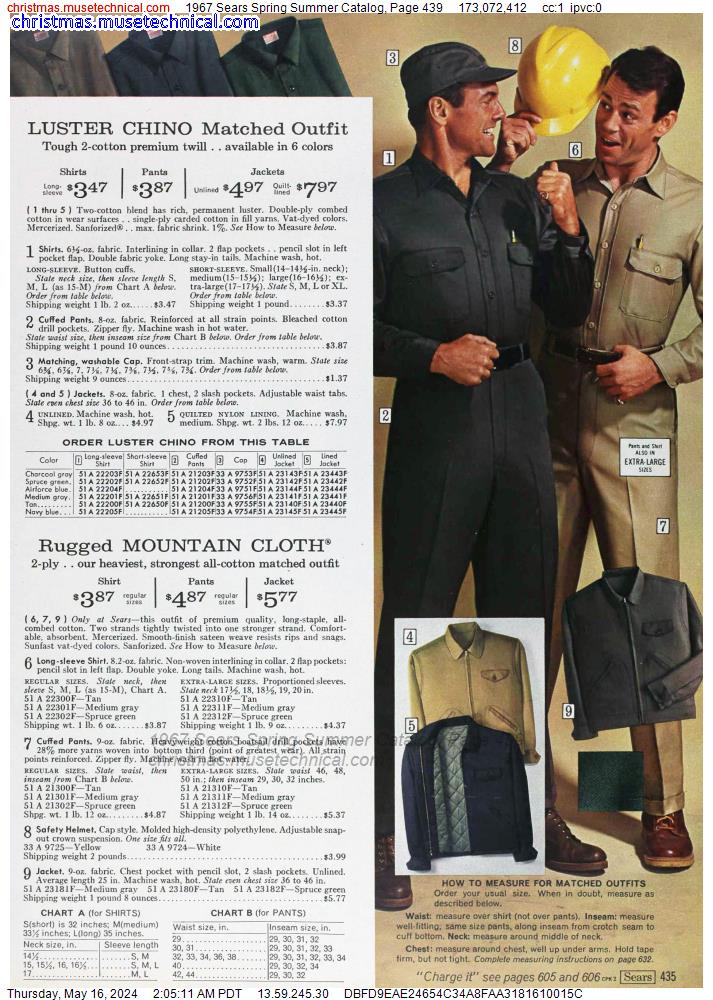 1967 Sears Spring Summer Catalog, Page 439