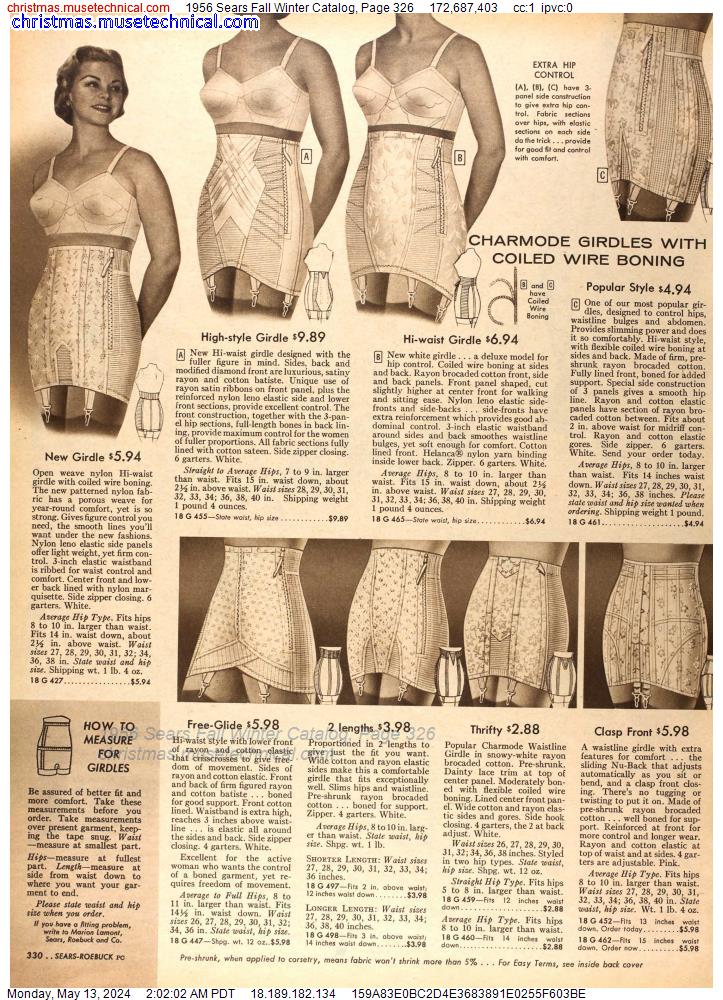 1956 Sears Fall Winter Catalog, Page 326