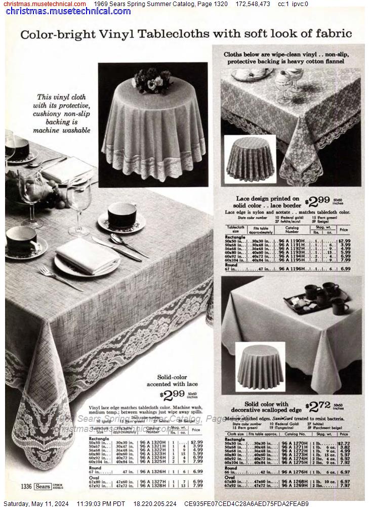 1969 Sears Spring Summer Catalog, Page 1320