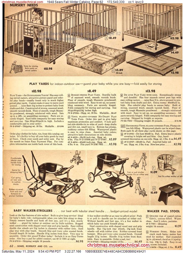 1948 Sears Fall Winter Catalog, Page 62