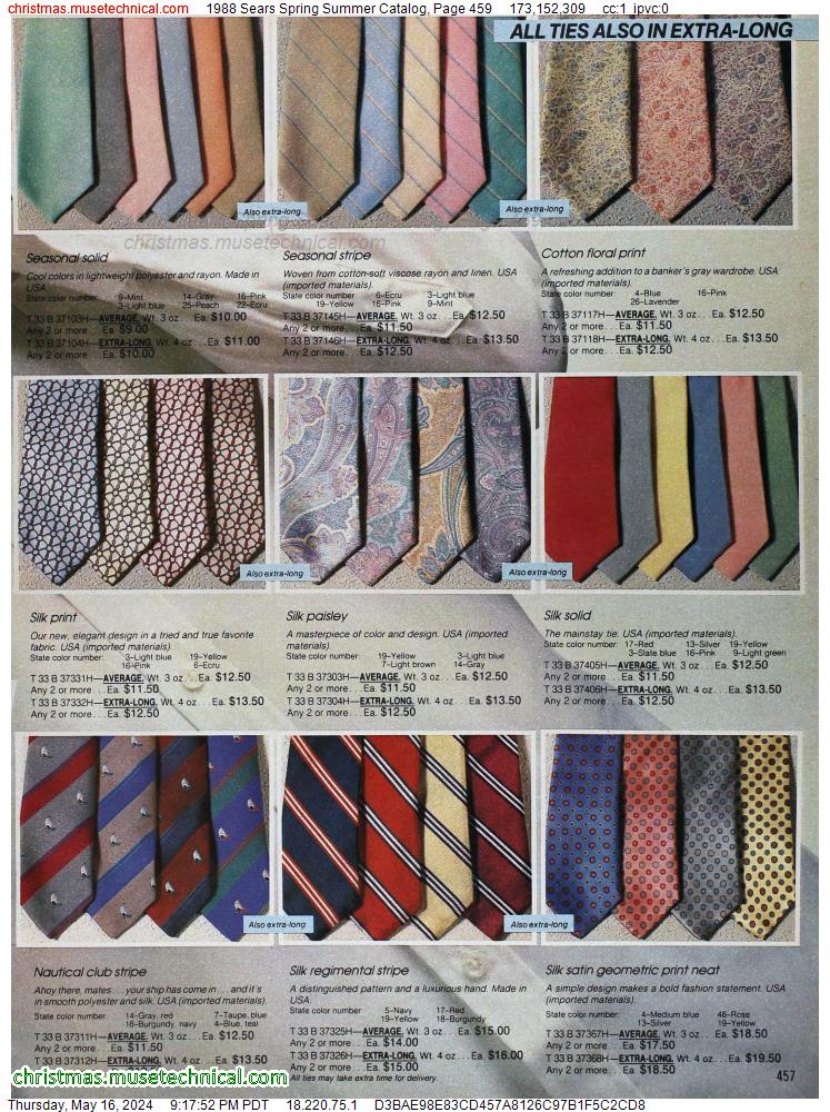 1988 Sears Spring Summer Catalog, Page 459