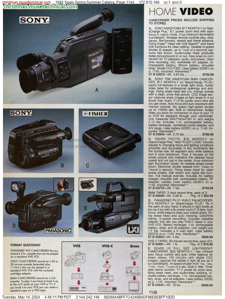 1992 Sears Spring Summer Catalog, Page 1144